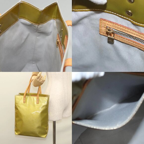 LOUIS VUITTON Monogram Vernis Reade MM Hand Bag Gris M91142 LV Auth 117778 - Picture 14 of 14